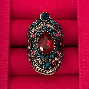 Multicolor fashion ring